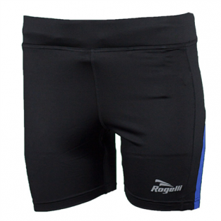Edia dames korte hardloopbroek  Zwart/blauw